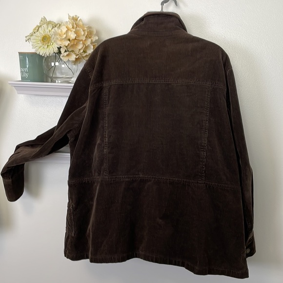 Women's Thick Brown Corduroy Jacket - Picture 5 of 16